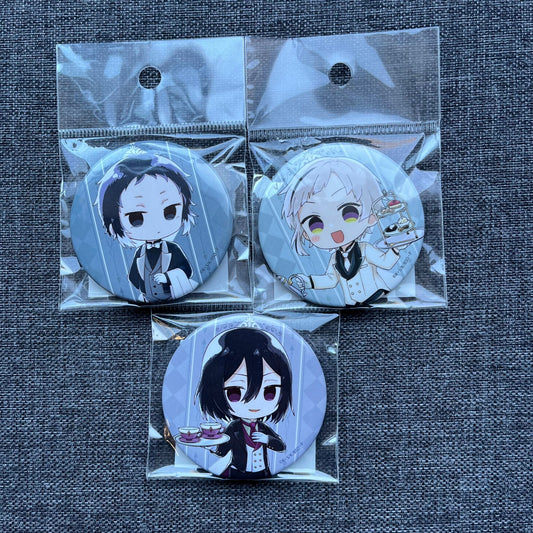 Bungou Stray Dogs Butler/Waiter Badges