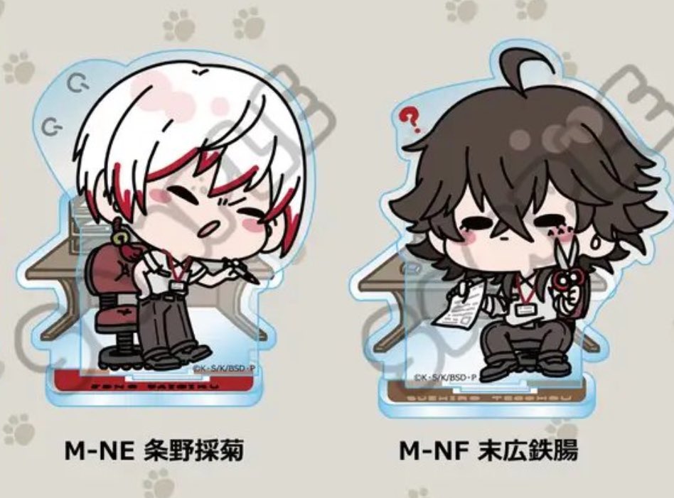 PREORDER Bungou Stray Dogs Skrunkly Acrylic Standees