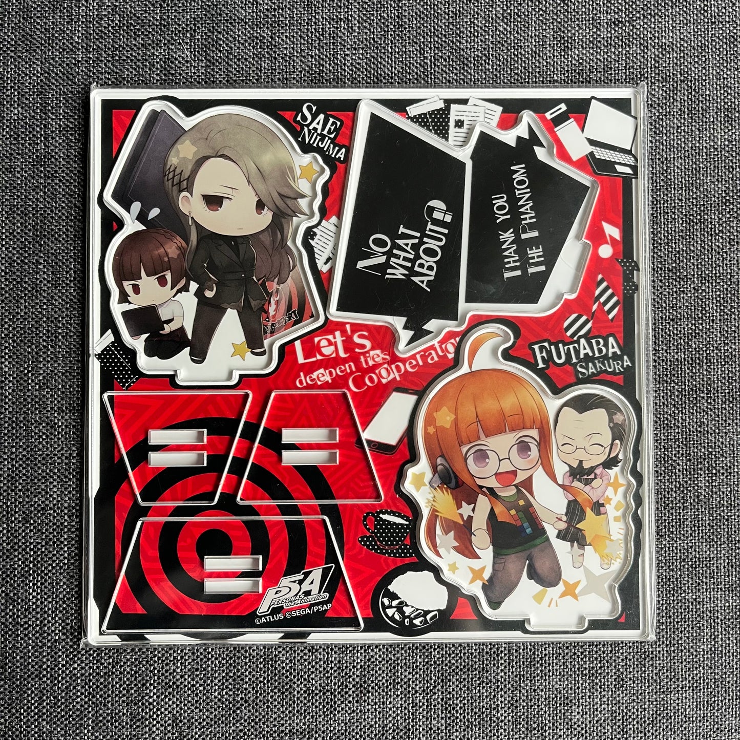 Persona 5 Diorama / Large Acrylic Standee (Sae/Makoto & Futaba/Sojiro)