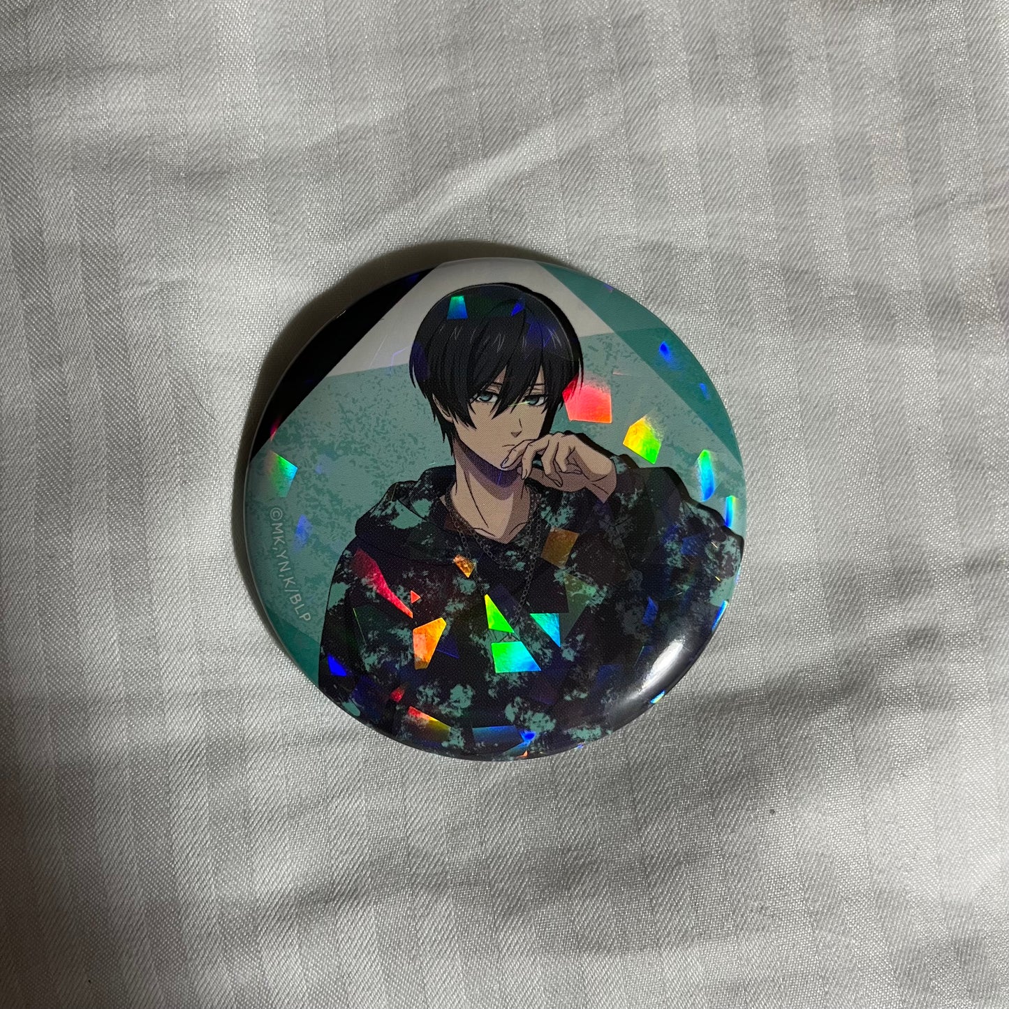 Blue Lock Rin Holographic Streetwear Badge