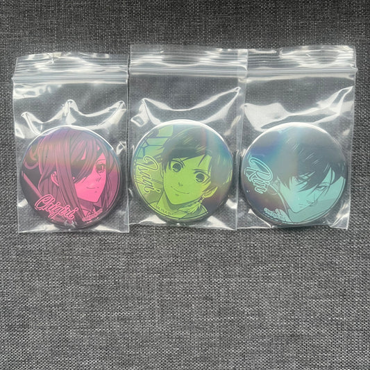 Blue Lock Pirate Holographic Badges