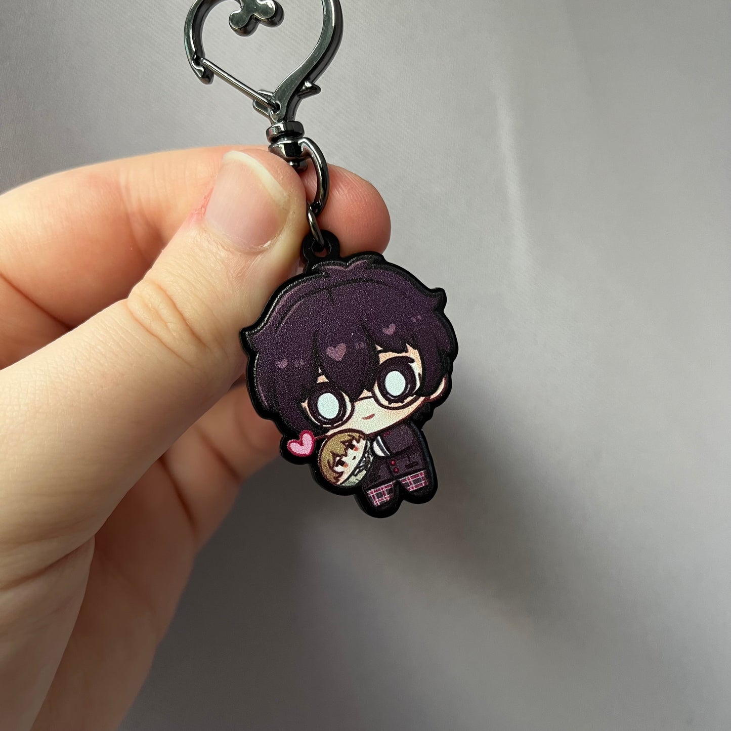 Persona 5 Joker / Ren Acrylic Charm (Holding Mini Goro Akechi)