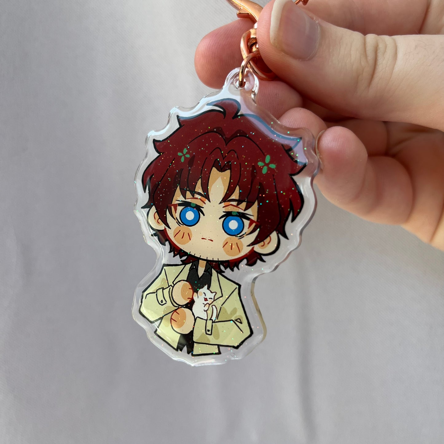 Bungou Stray Dogs Odasaku Cat Companion Acrylic Charm Fanmade