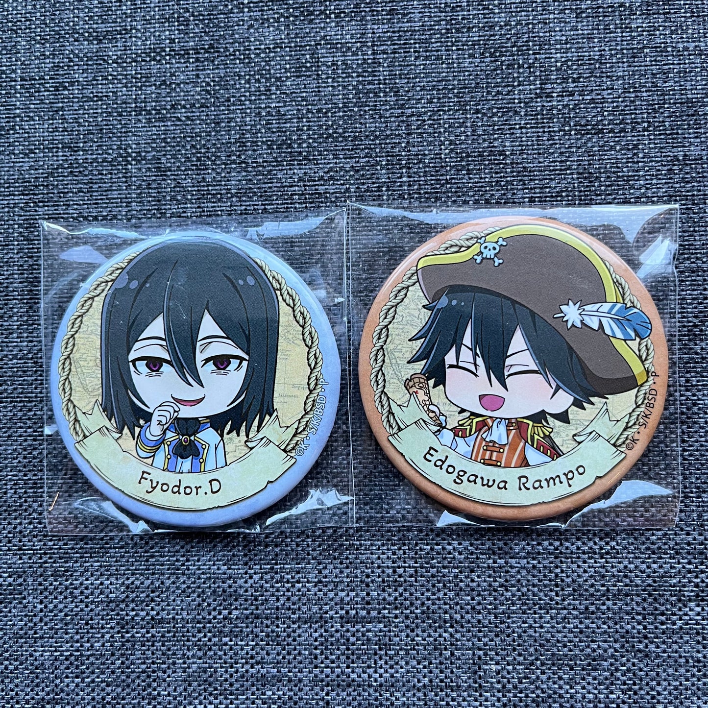 Bungou Stray Dogs Pirate Badges