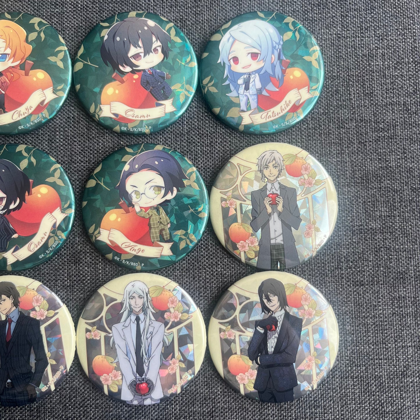 Bungou Stray Dogs Dead Apple Badges