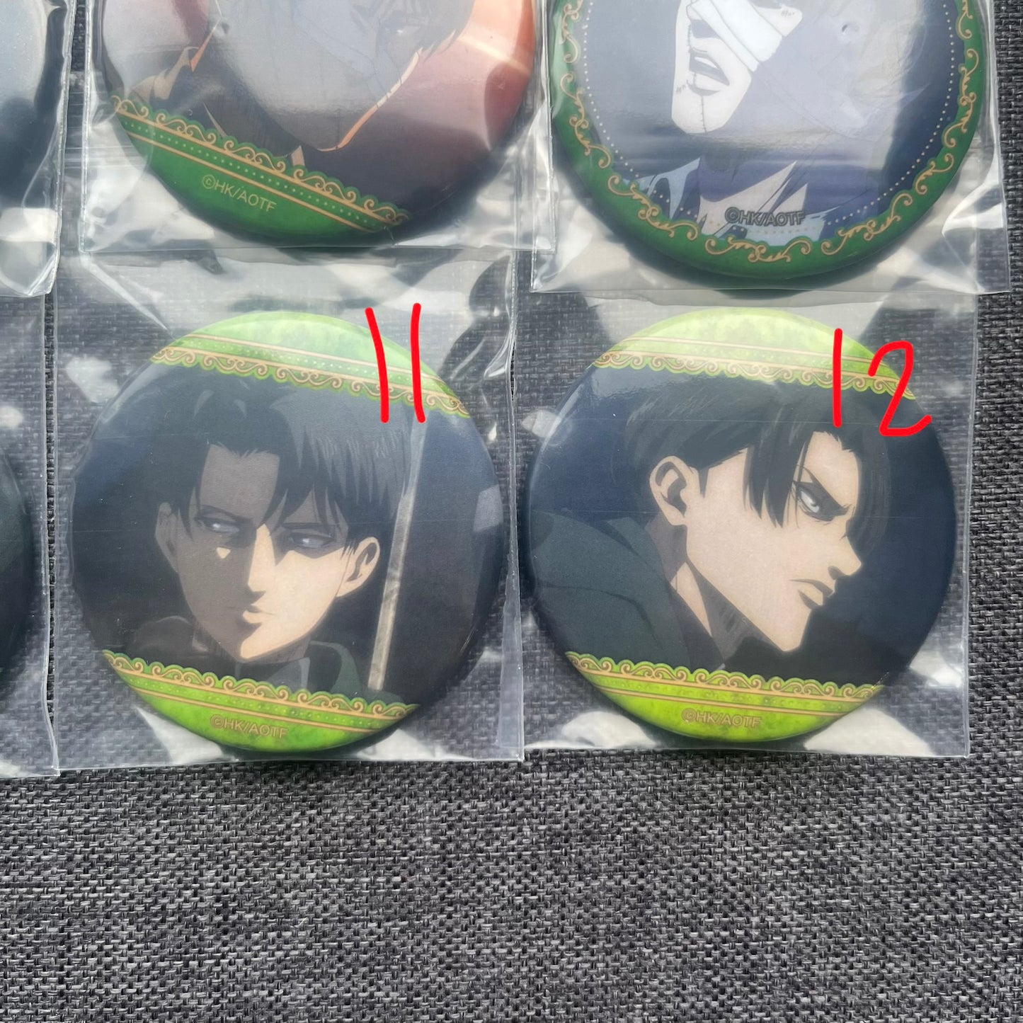 Attack On Titan Levi Ackerman Badges