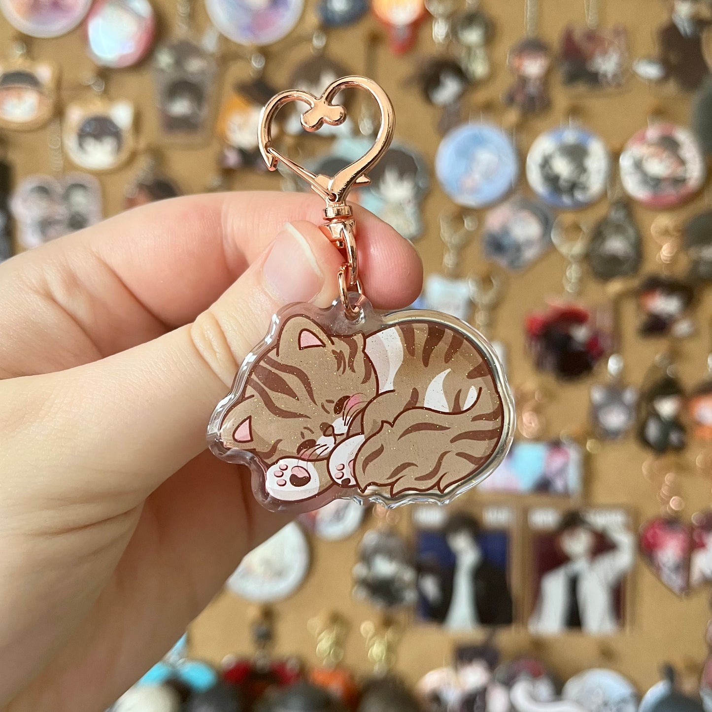 Cookie the Cat Keyring / Charm Fanmade Merch