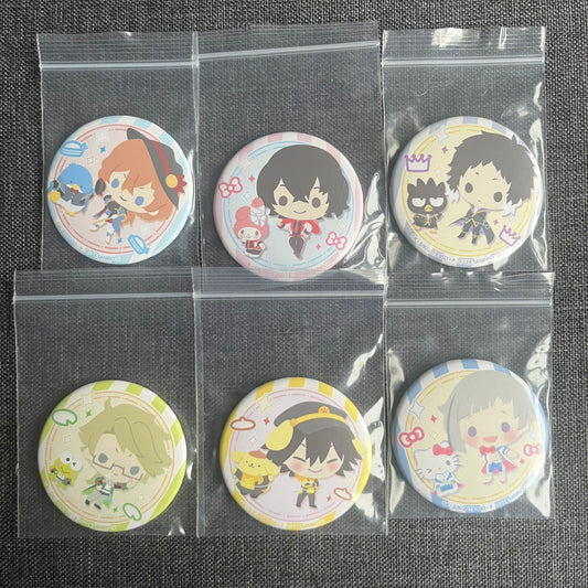 Bungou Stray Dogs x Sanrio Chibi Badges