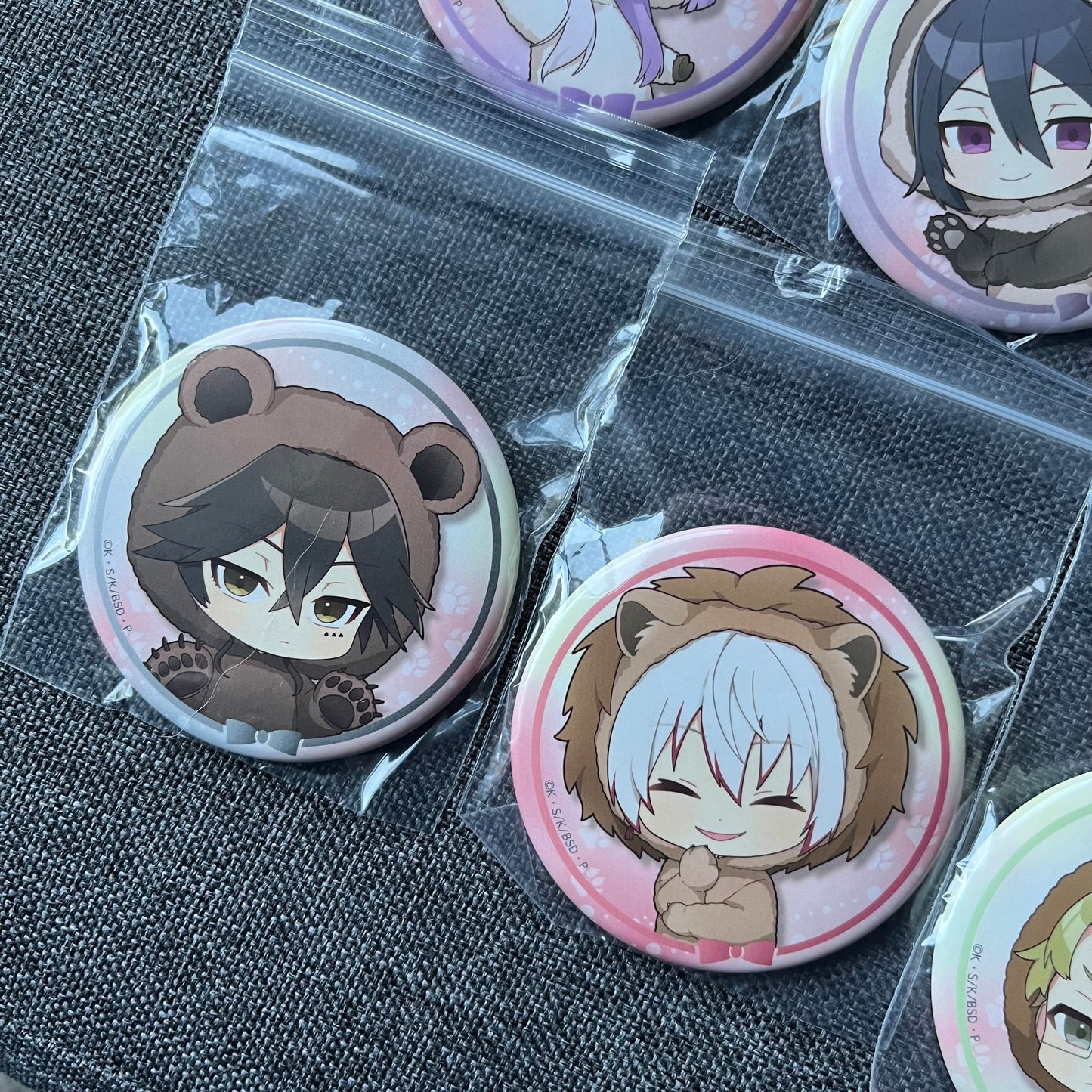 Bungou Stray Dogs Animal Onesie Badges