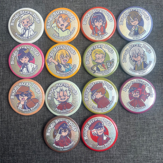 Bungou Stray Dogs Armed Detective Agency / Hunting Dogs Holographic Badges