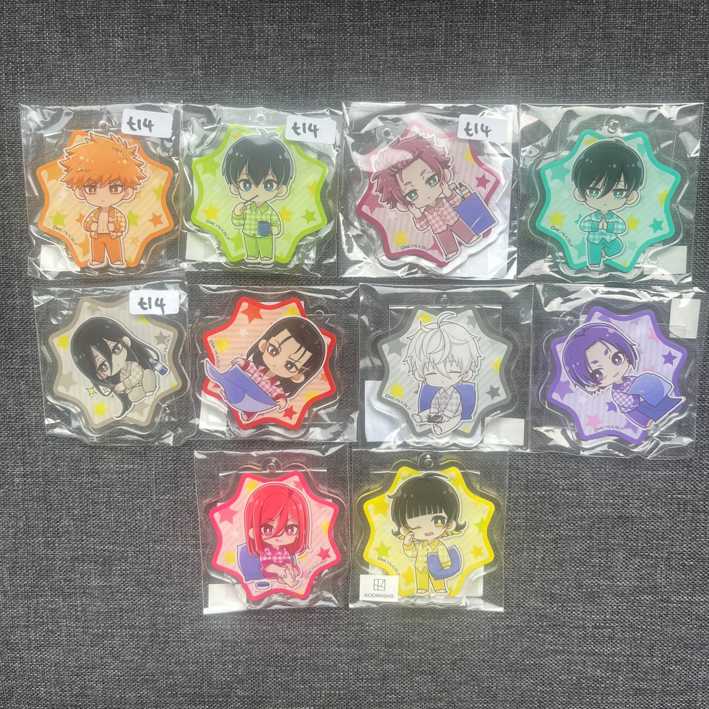 Blue Lock Pyjama Acrylic Charms