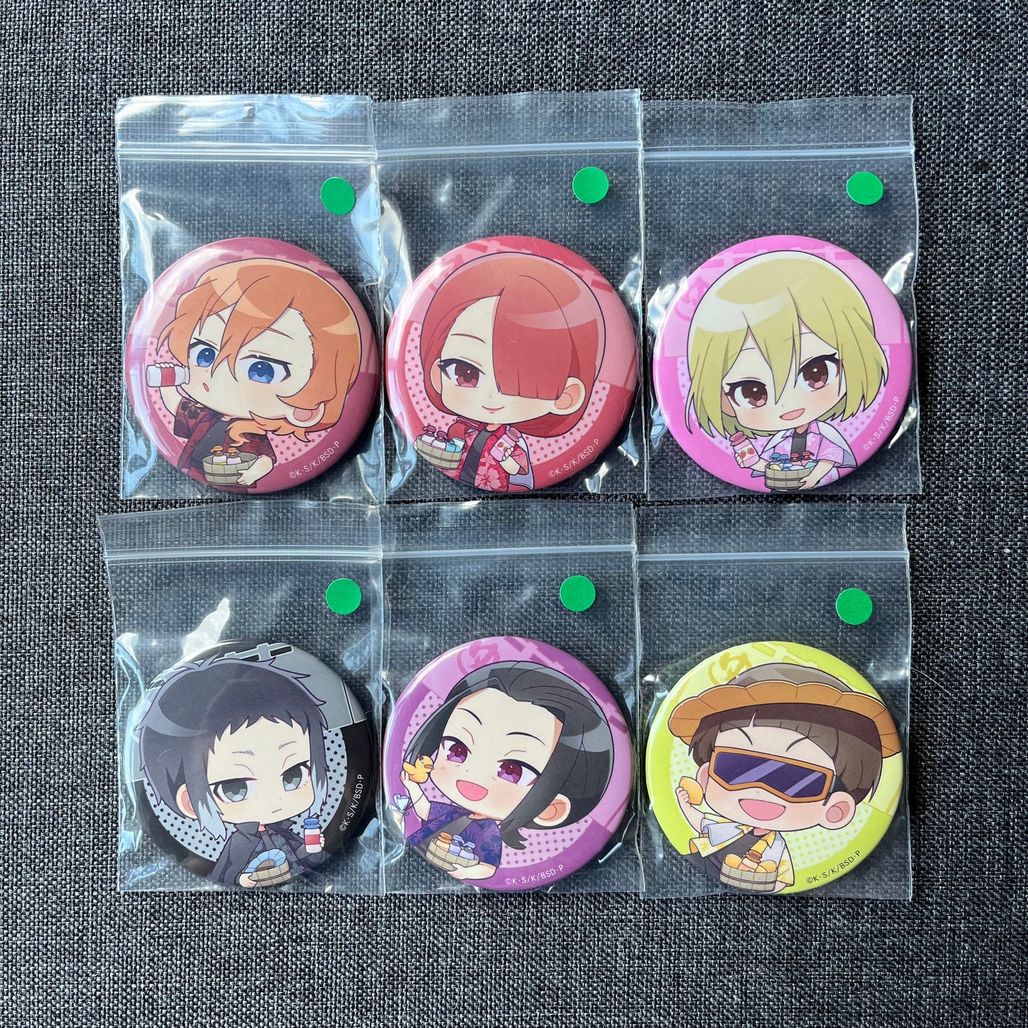 Bungou Stray Dogs Port Mafia Raku Spa Badges