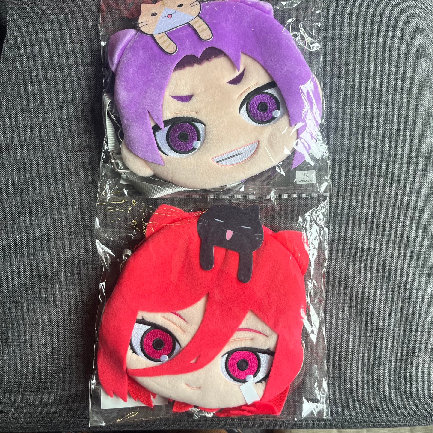 Blue Lock Reo / Chigiri Cat Plush Small Bags