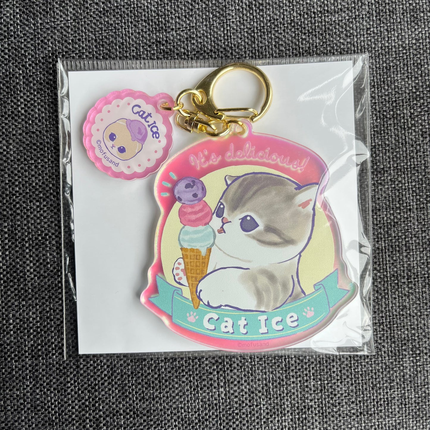 Mofusand Ice Cream Acrylic Charm