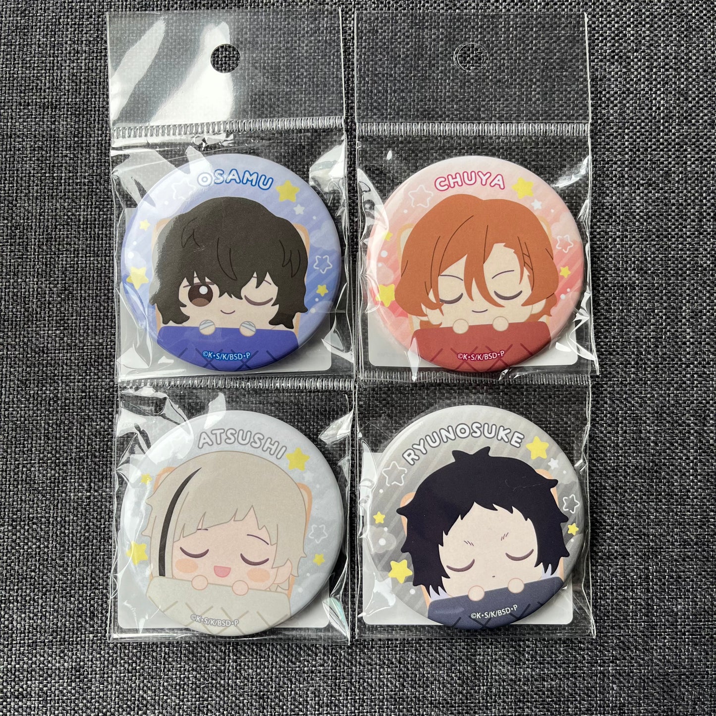 Bungou Stray Dogs Goodnight Sleepy Badges