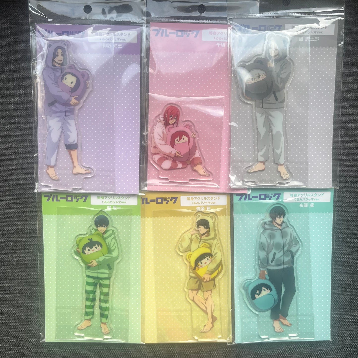 Blue Lock Bear Acrylic Standees