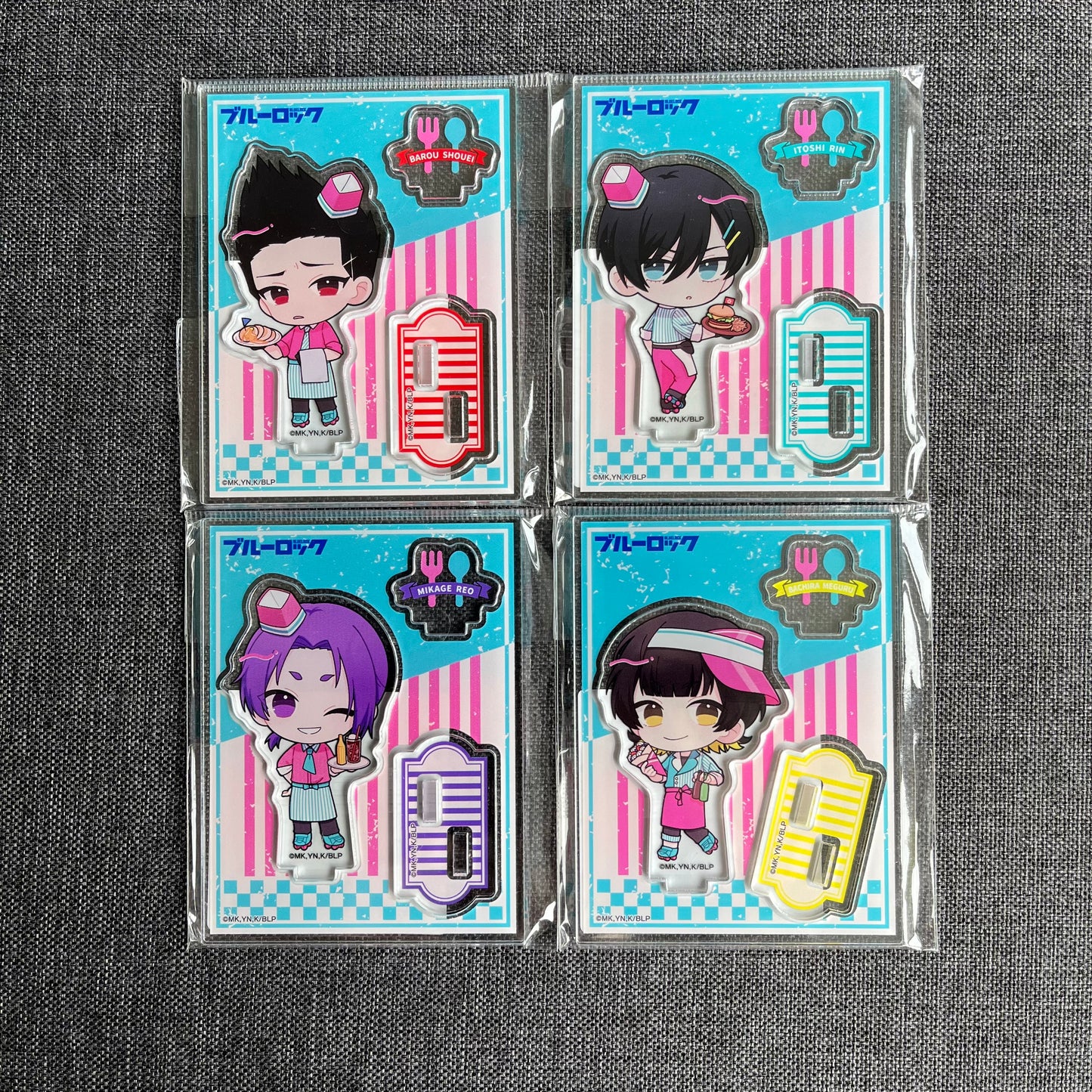 Blue Lock Roller Skate Cafe Acrylic Standees