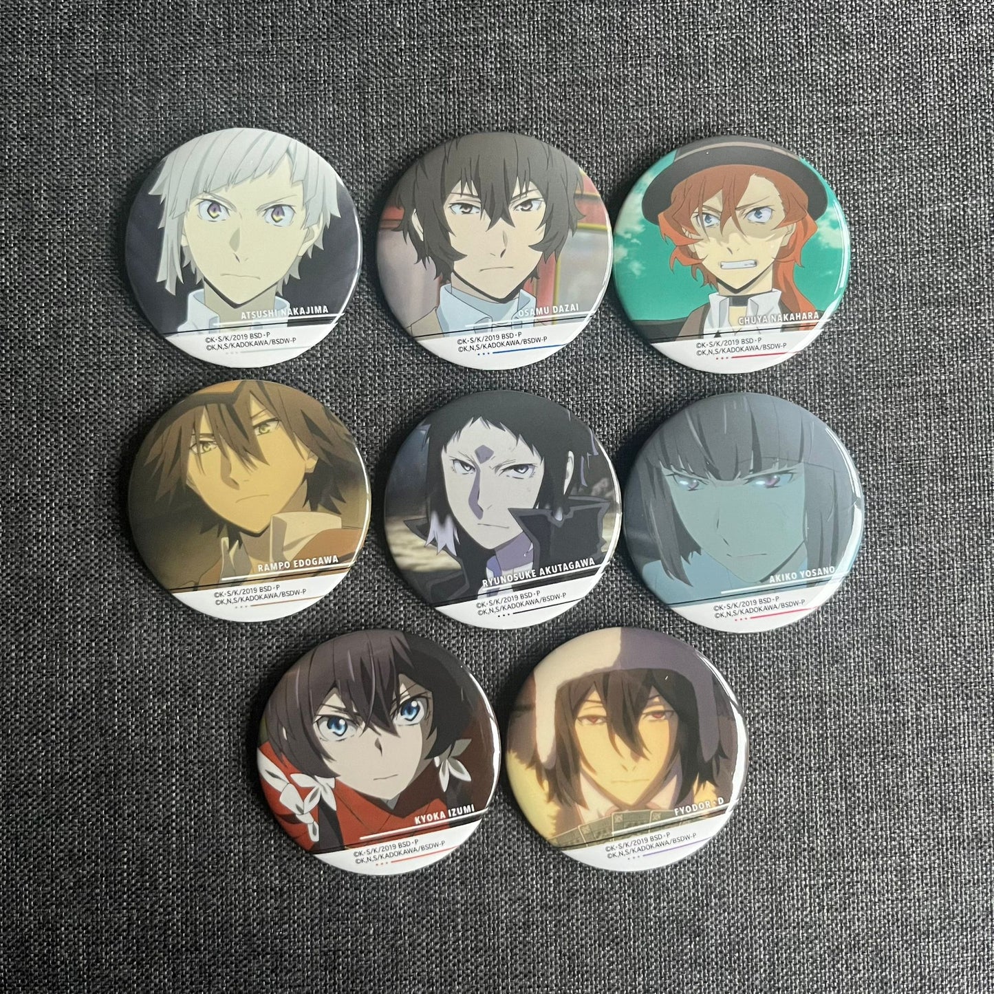 Bungou Stray Dogs Scene Badges