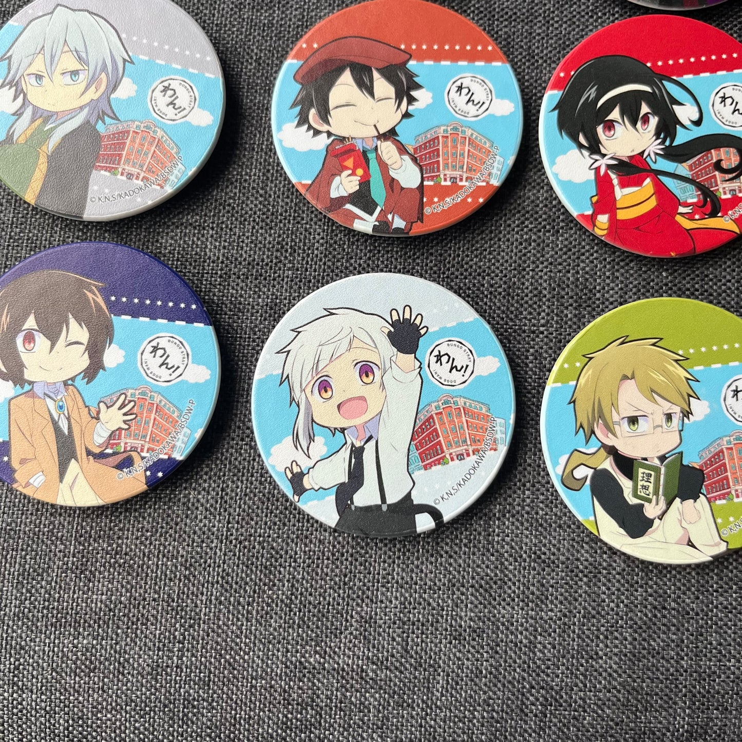 Bungou Stray Dogs WAN Leather Badges