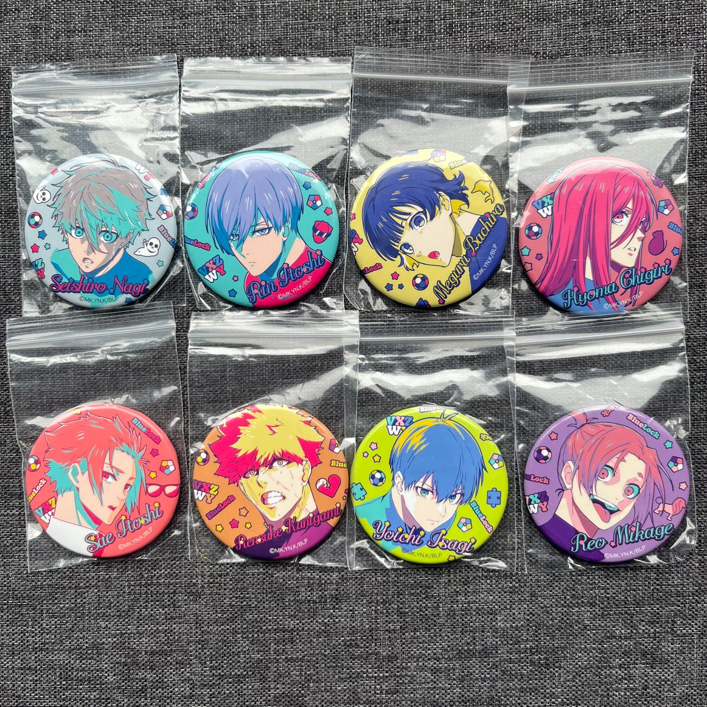 Blue Lock Colourful Badges