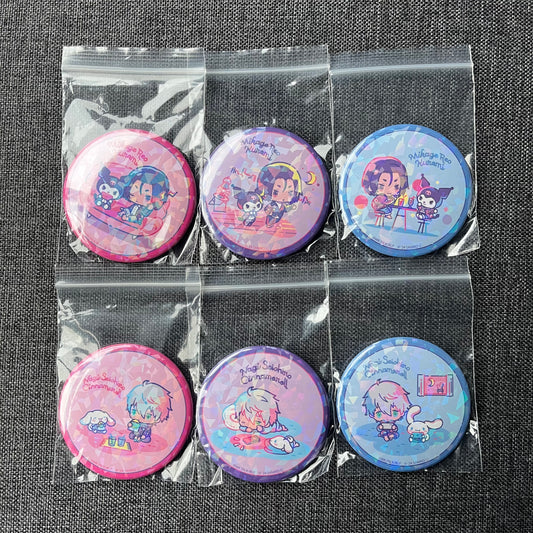 Blue Lock x Sanrio Holographic Badges