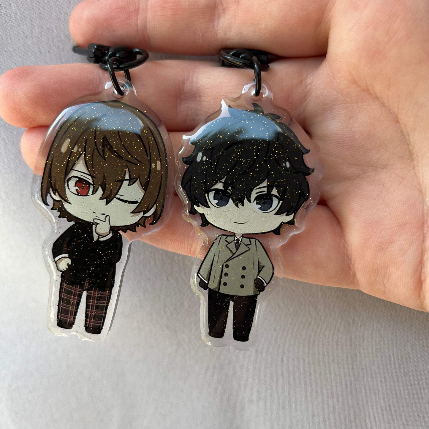 Persona 5 Goro Akechi / Joker Ren Clothes Swap Acrylic Charms Fanmade