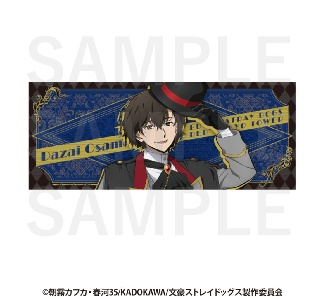 PREORDER Bungou Stray Dogs x Red Tokyo Tower Dazai Face Towel