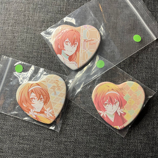 Bungou Stray Dogs Kyouka Heart Badges