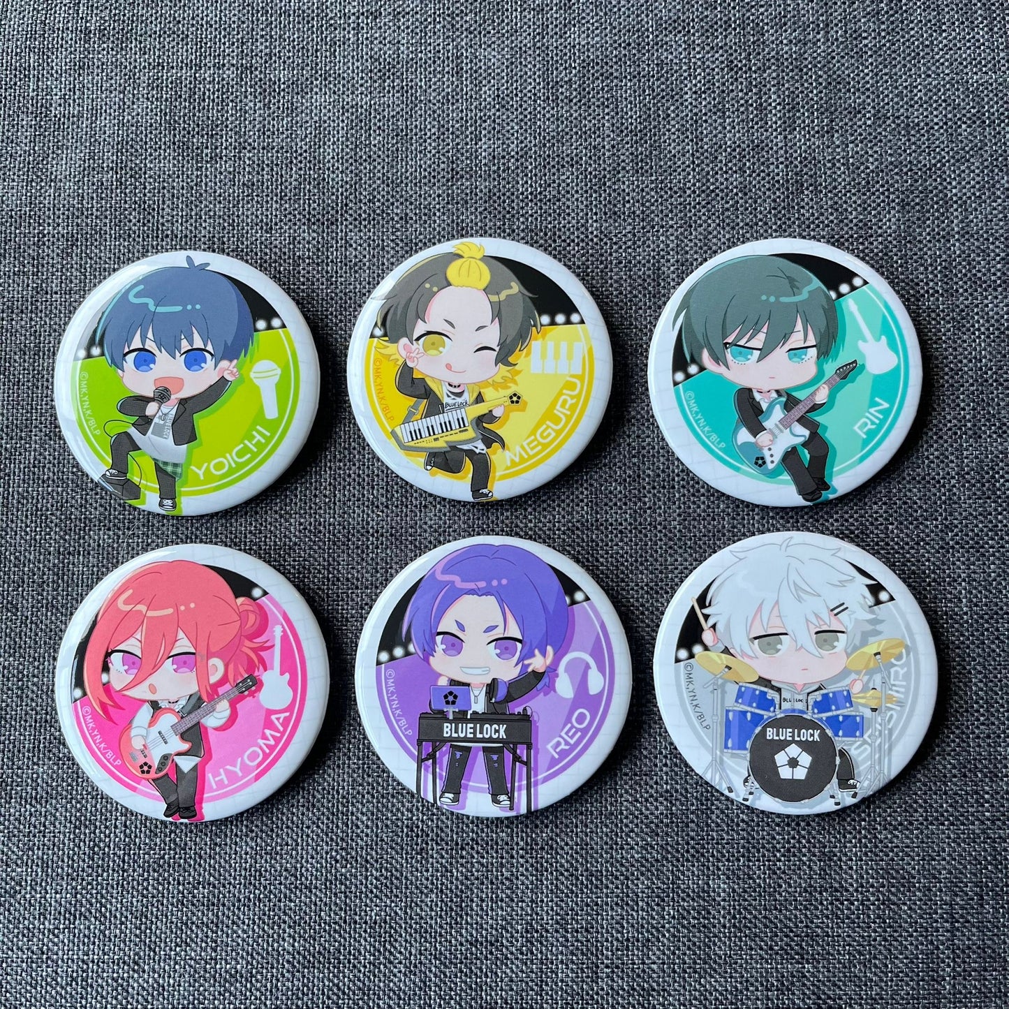 Blue Lock Rock Band Chibi Badges