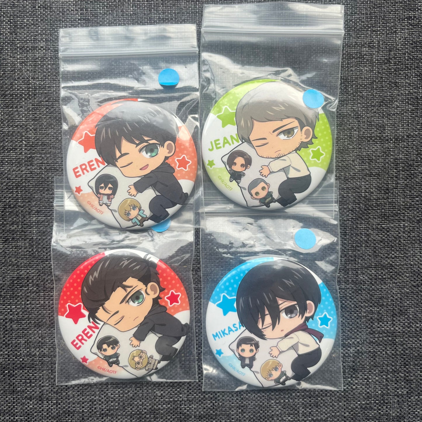 Attack On Titan Sleepy Badges