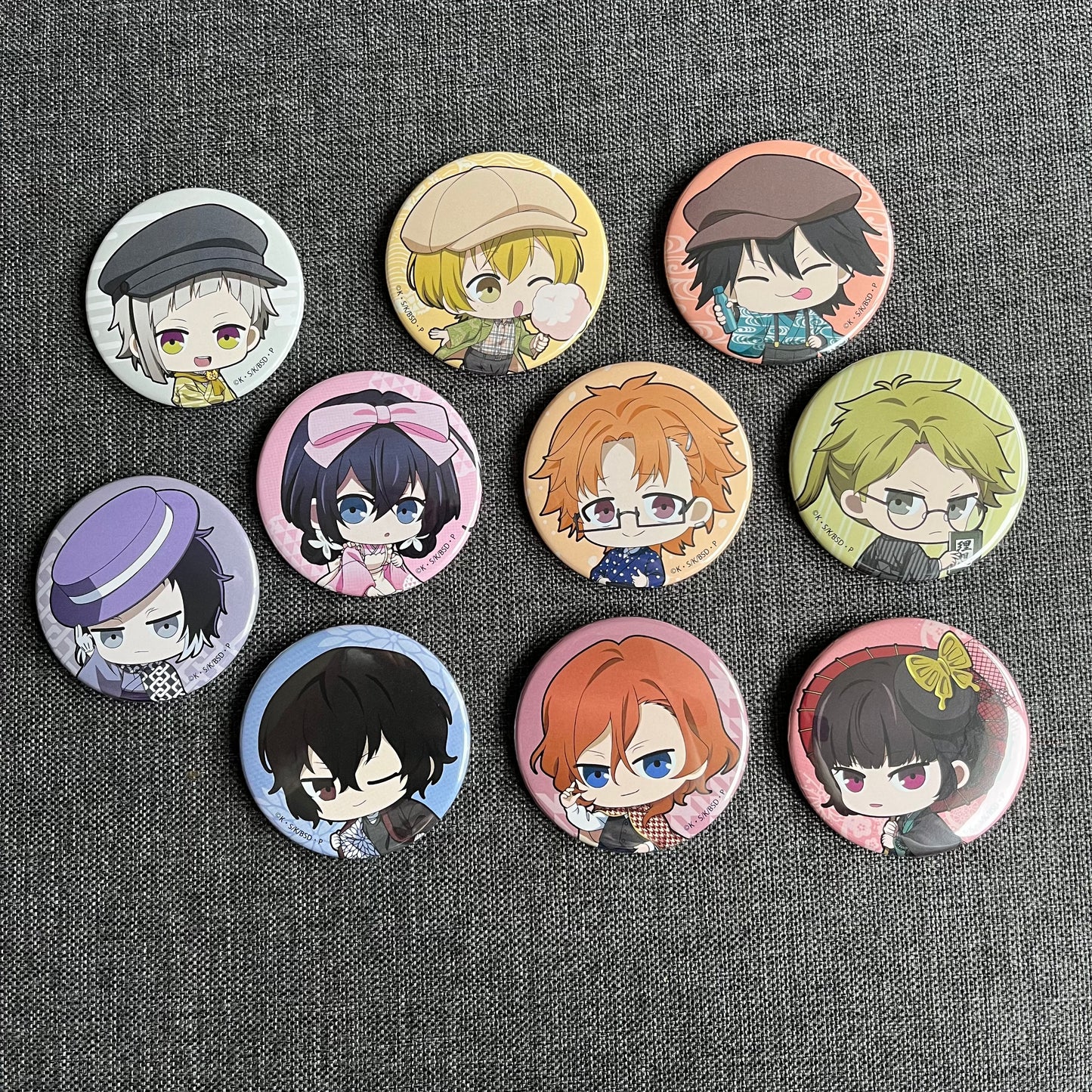 Bungou Stray Dogs Retro Badges