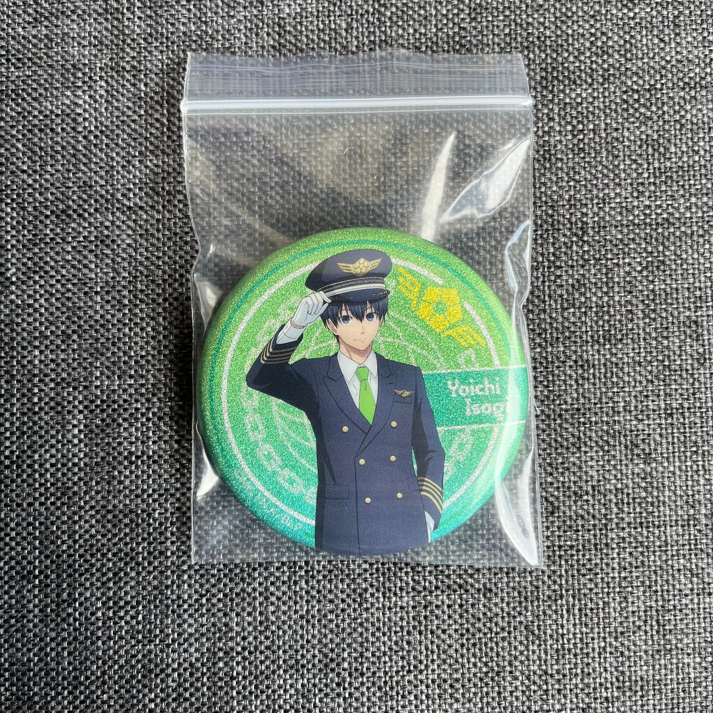 Blue Lock Isagi Pilot Glitter Badge