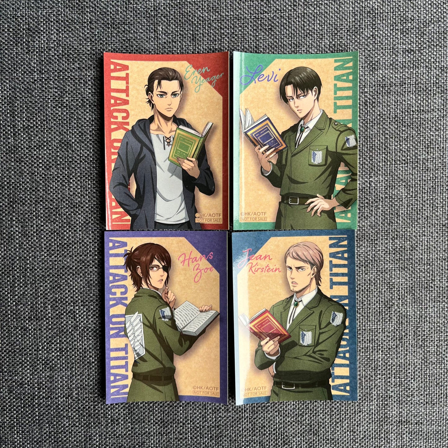 Attack On Titan Reading Book Stickers