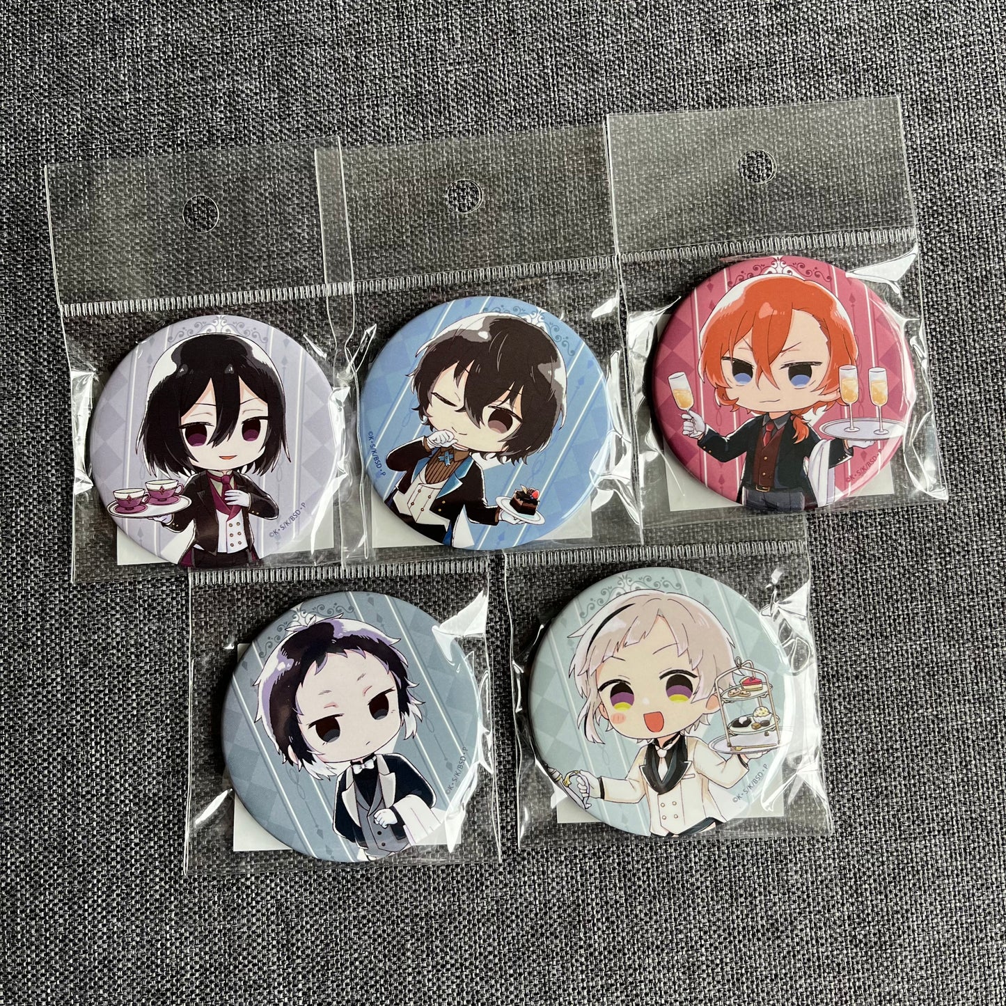 Bungou Stray Dogs Butler / Waiter Badges