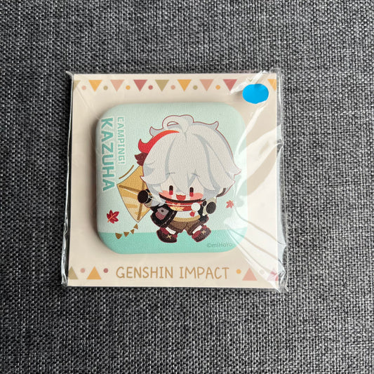 Genshin Impact Kazuha Square Squishy Badge