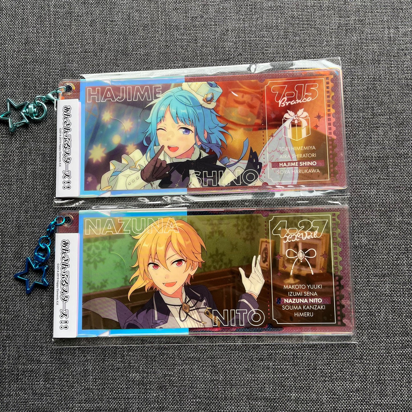 Enstars Holographic Character Ticket Charm (Rabbits Members)