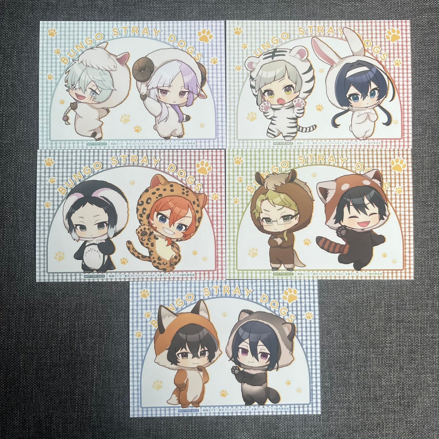 Bungou Stray Dogs Animal Onesie / Zoo Postcards