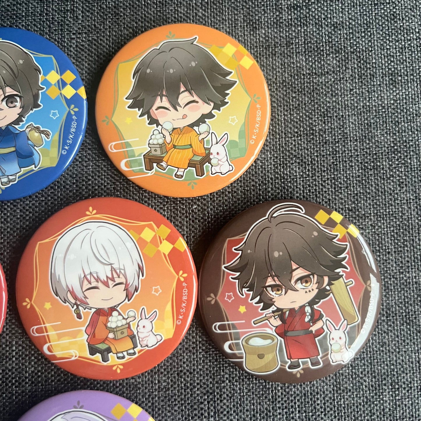 Bungou Stray Dogs Festival Badges (Rabbit Design)