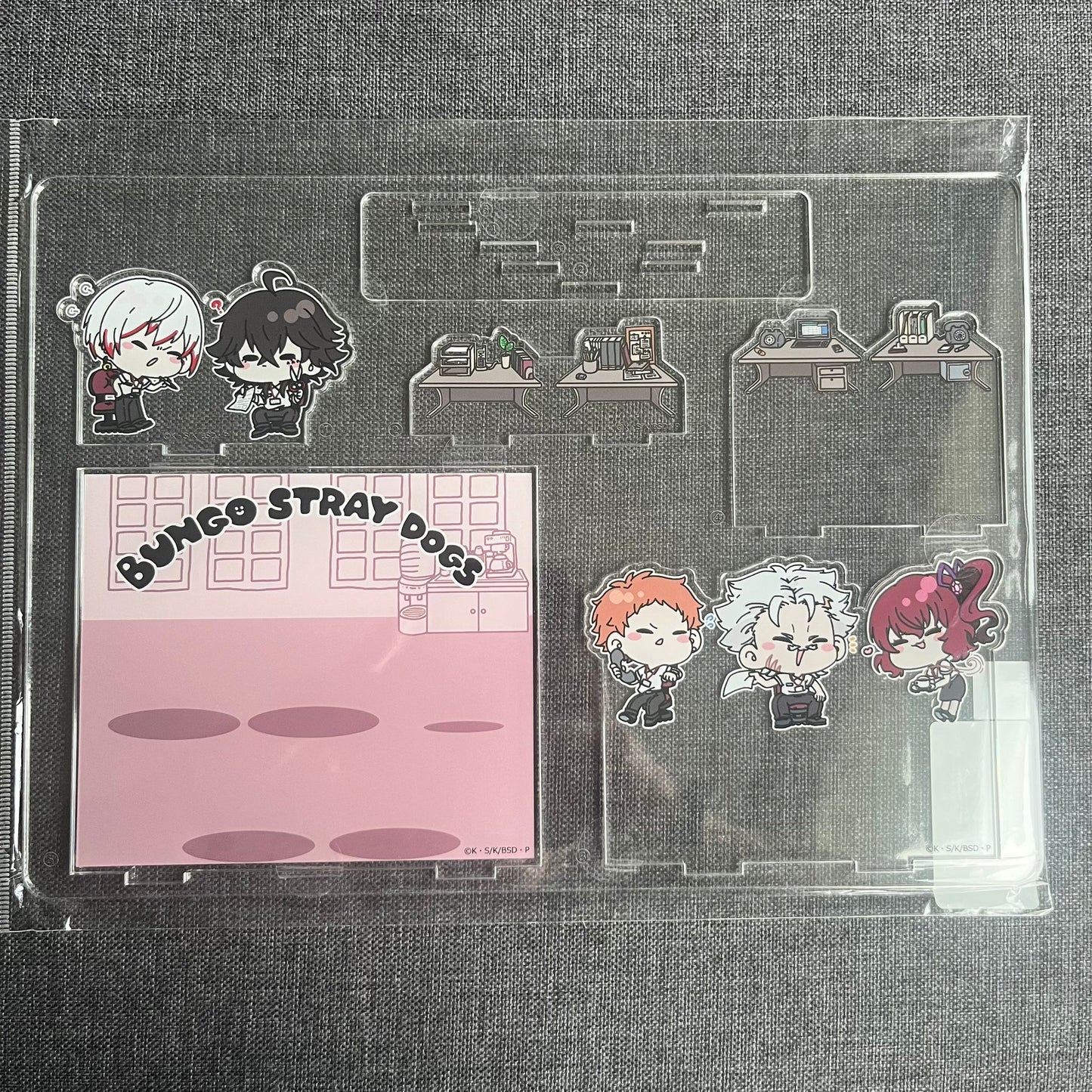 Bungou Stray Dogs Hunting Dogs Skrunkly Large Acrylic Standee Diorama