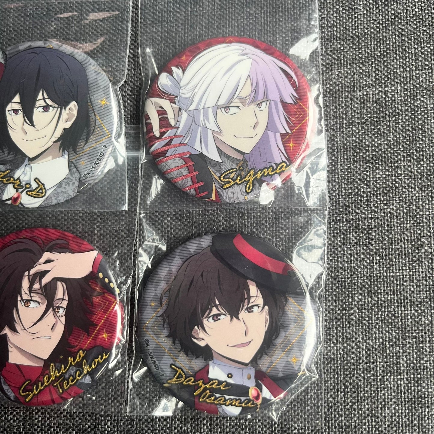 Bungou Stray Dogs x Red Tokyo Tower Badges