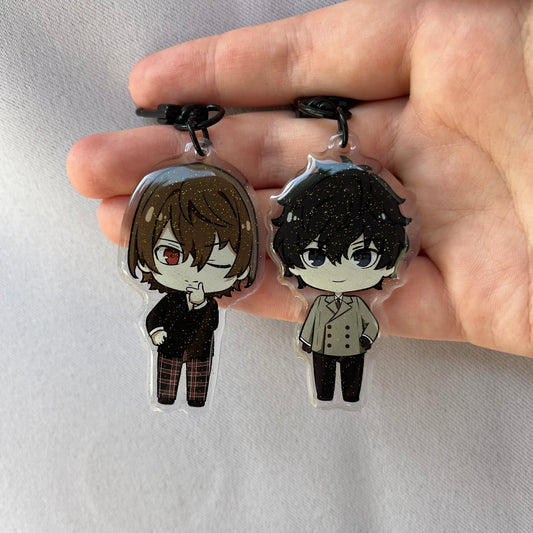 Persona 5 Goro Akechi / Joker Ren Clothes Swap Acrylic Charms Fanmade