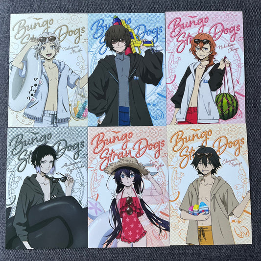 Bungou Stray Dogs Summer Outfit Postcards