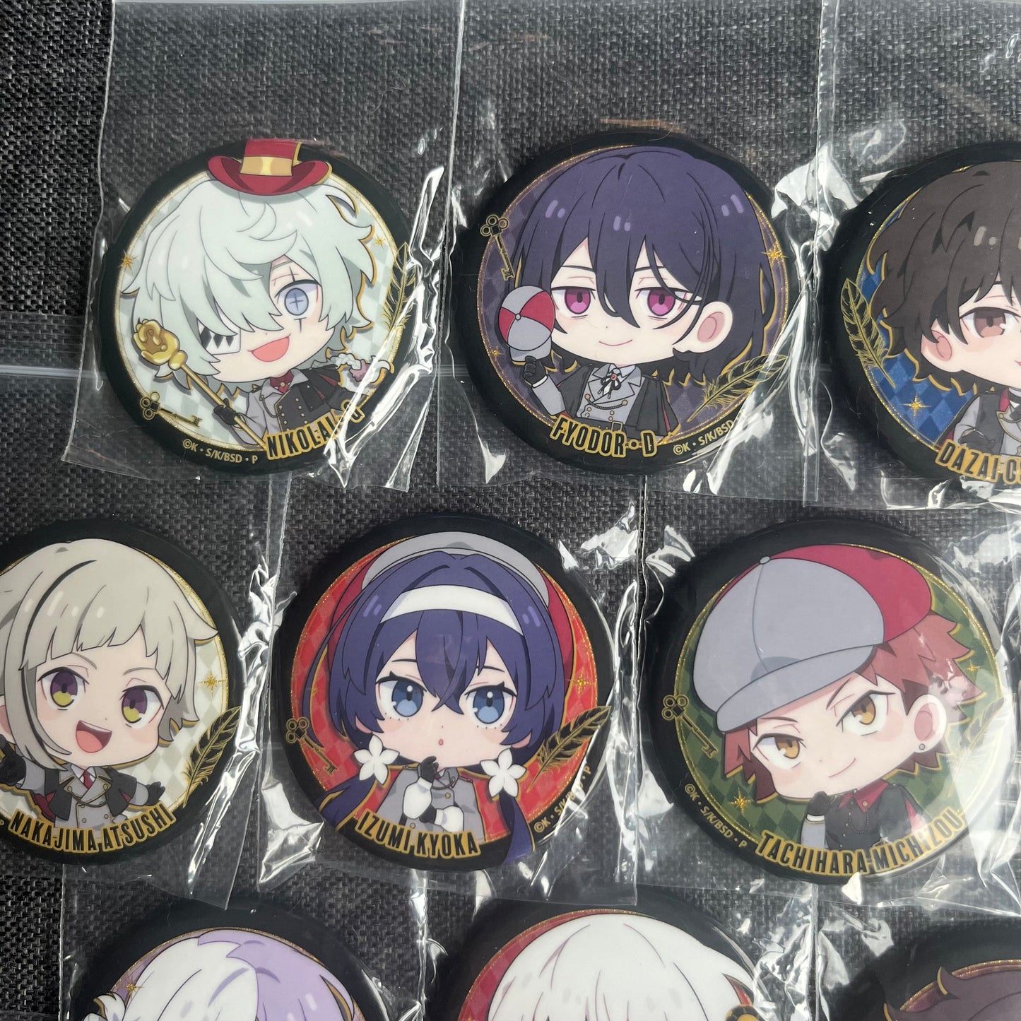 Bungou Stray Dogs x Red Tokyo Tower Chibi Badges