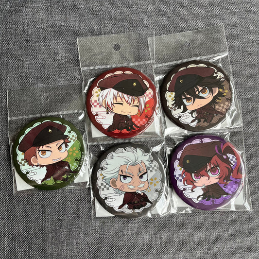 Bungou Stray Dogs Chibi Bean Style Badges (Hunting Dogs)