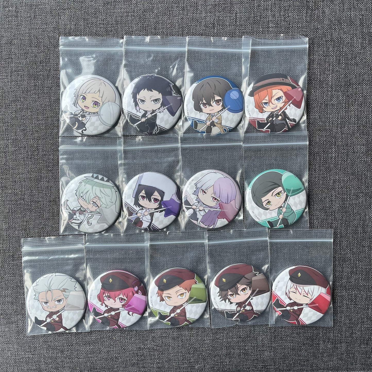 Bungou Stray Dogs Lollipop Badges