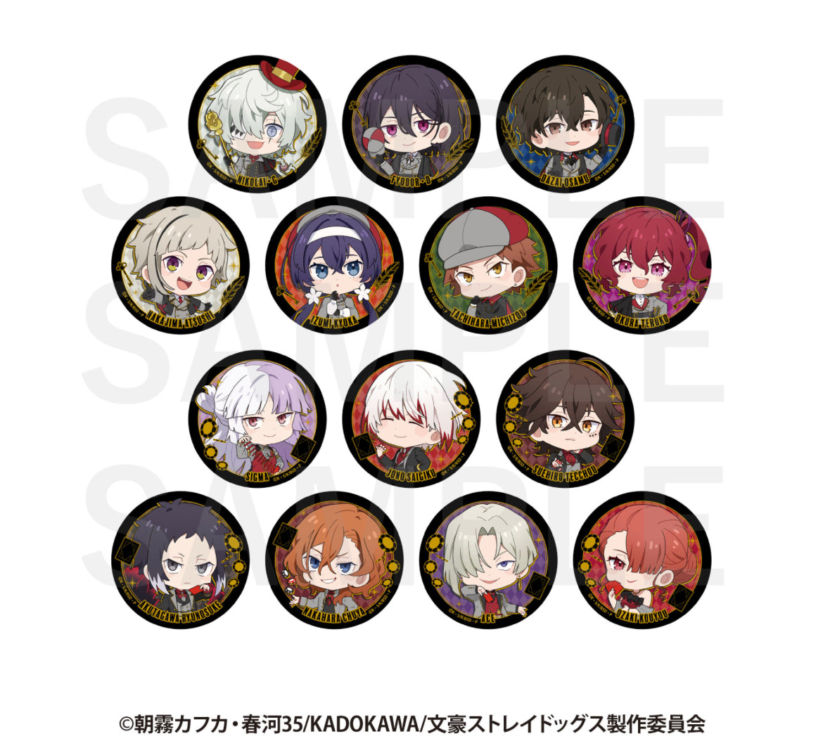 Bungou Stray Dogs x Red Tokyo Tower Chibi Badges