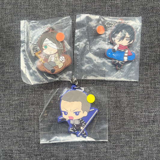 Attack On Titan Rubber Charms