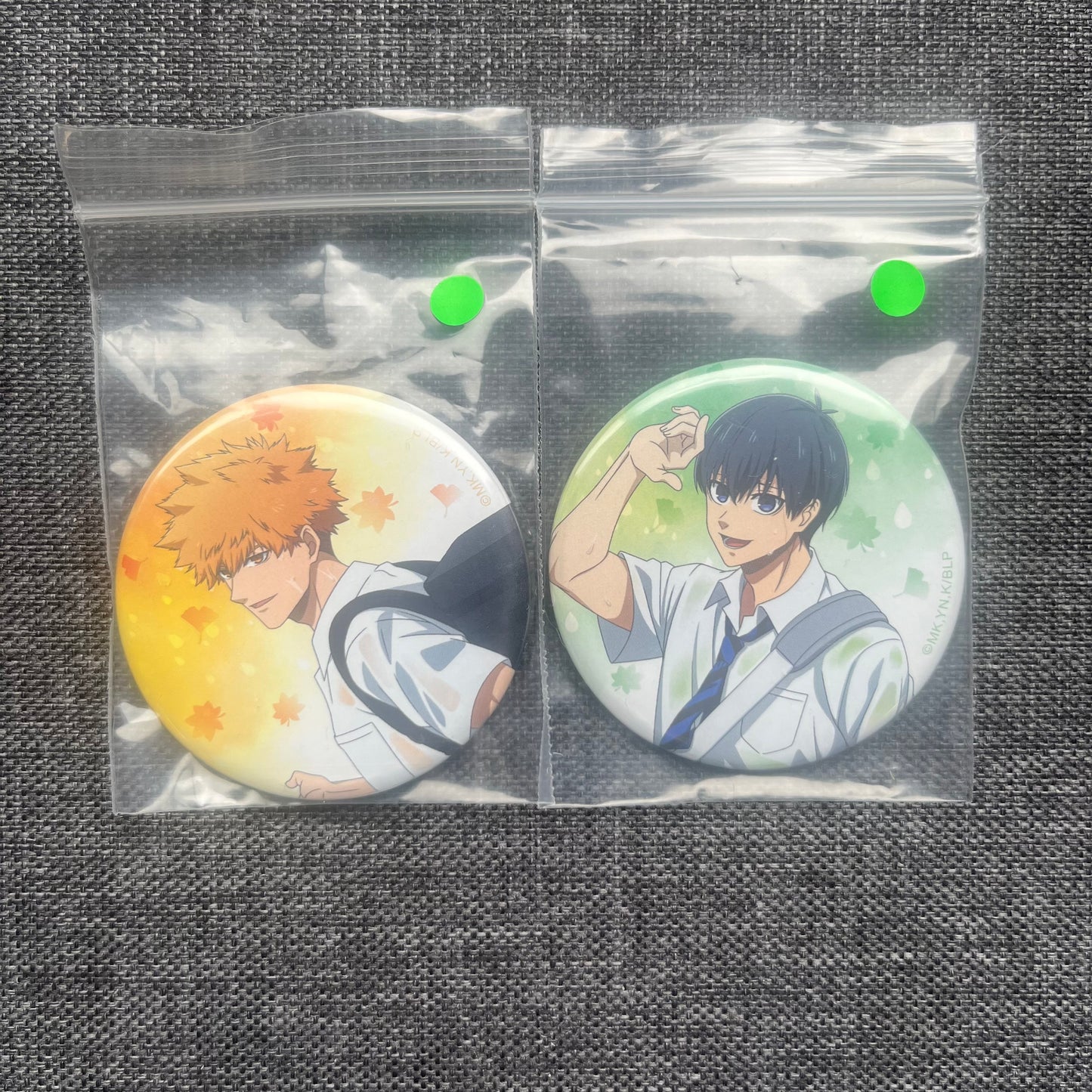 Blue Lock Chocolate Heart Badges