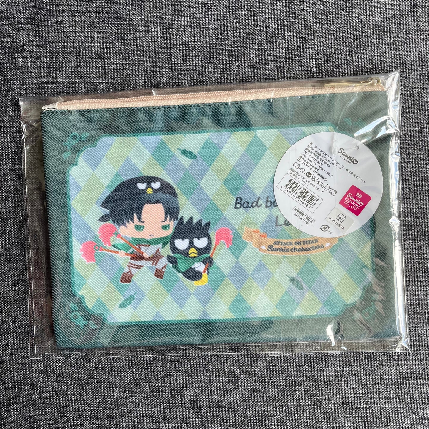 Attack On Titan x Sanrio Levi Bad Badtz Pouch