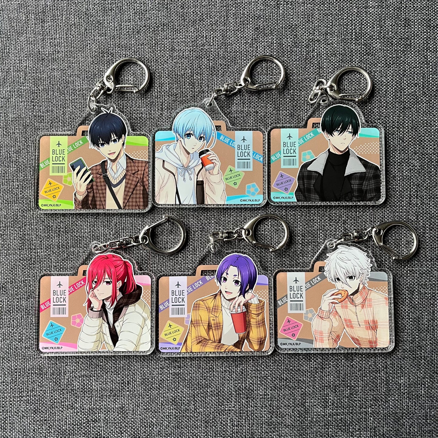 Blue Lock Travel Acrylic Charms